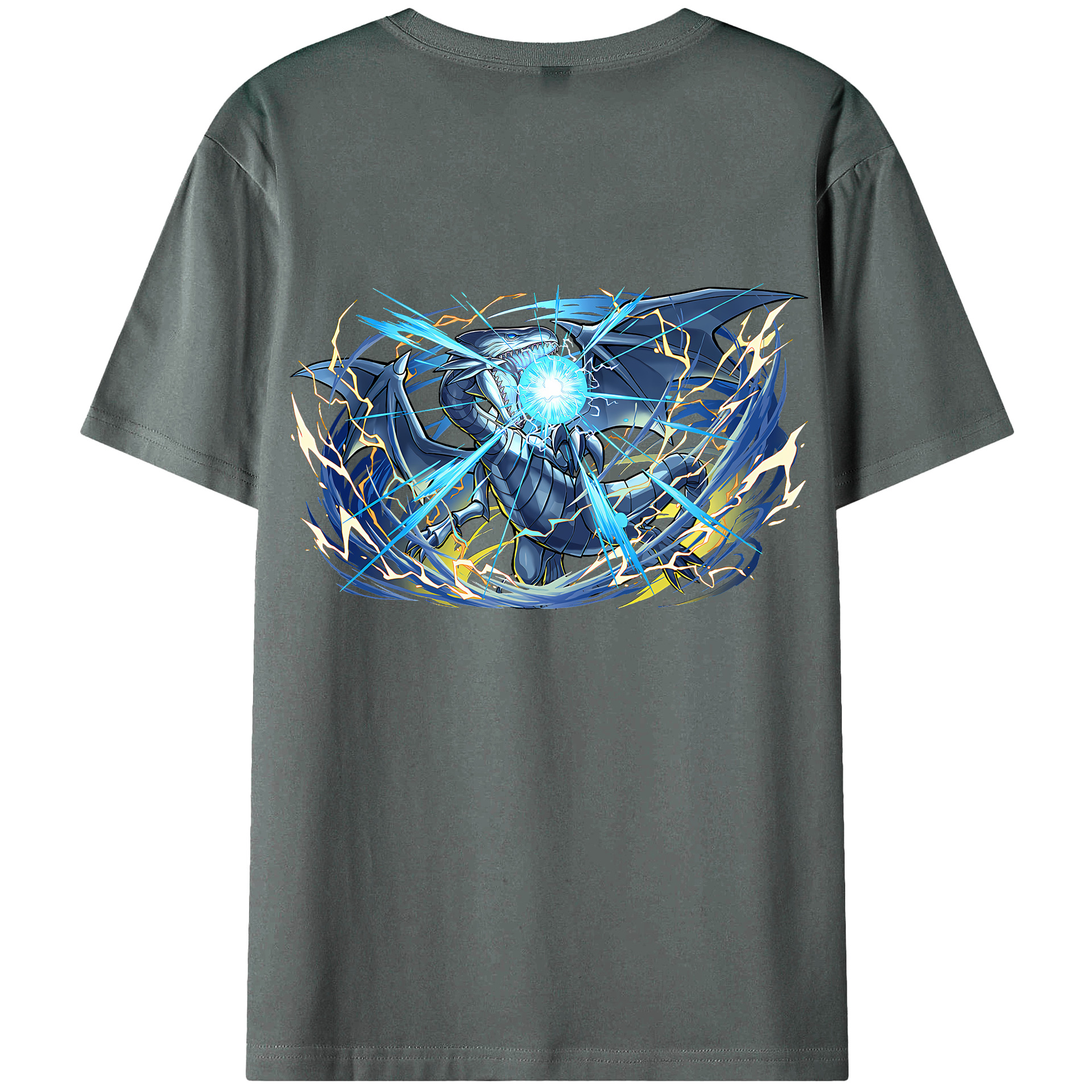 （画像用） 遊☆戯☆王 Yu-Gi-Oh! 綿100％ メンズ半袖Tシャツ（バックプリント） 通気性